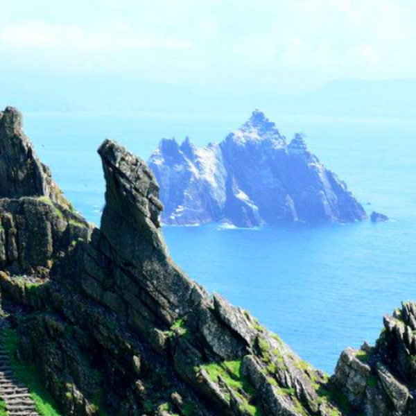 (Photo:) Skellig Islands off the Southwestern coast of Ireland and known for its well preserved Christian Monastery. Made more famous in recent years by the filming of Star wars (planet Ahch-To).